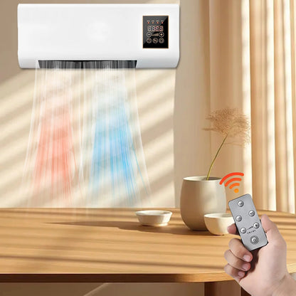 Air Conditioner, Wall Mounted Air Conditioner and Heater, Portable Air Conditioners No Windows Needed,Mini Split Heating System Air Supply Fan Unit, Remote for Bedroom Indoor Living Room