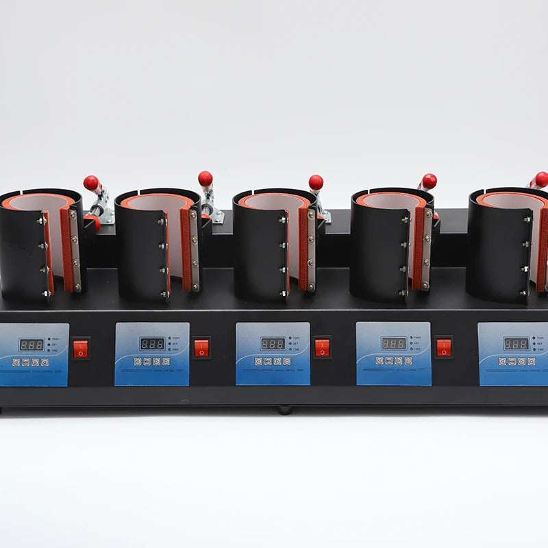 New Multifunctional 5 Control Boxes 5 in 1 Mug Heat Press Machine Digital Mug Printing Machine with Cutter and Tape Dispenser