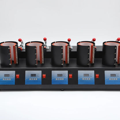 New Multifunctional 5 Control Boxes 5 in 1 Mug Heat Press Machine Digital Mug Printing Machine with Cutter and Tape Dispenser