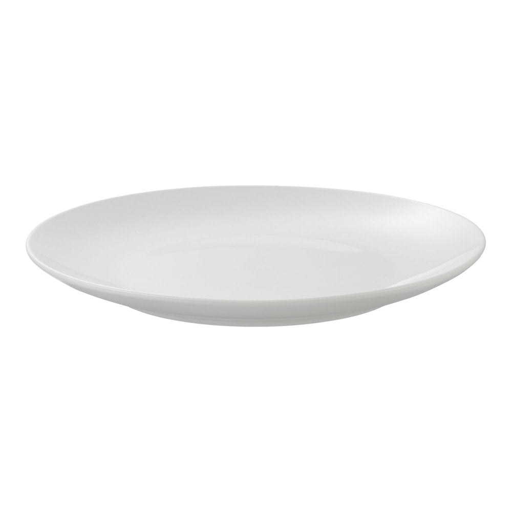 Glazed White Stoneware Dinnerware Set, 12-Pieces