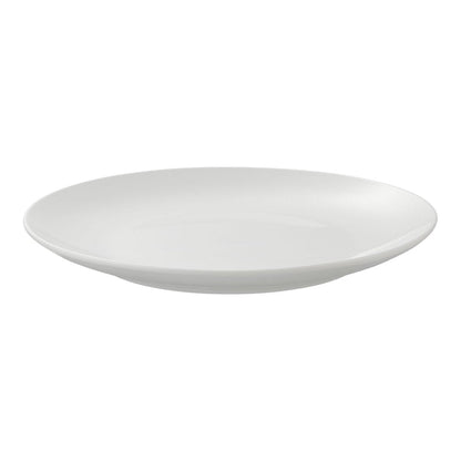 Glazed White Stoneware Dinnerware Set, 12-Pieces