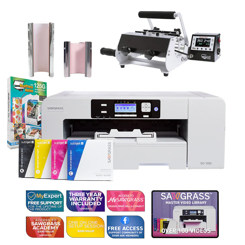 Virtuoso SG1000 Sublijet Sublimation Printer with Signature Series 2-In-1 Mug Press