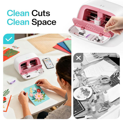 Likcut Vinyl Cutter Machine, Upgrade Cutting Machine Glee S501 for DIY Joy, Portable Smart Cutting Tool for Crafter, Sticker Decal Maker Printing for Resin Charms, Arts, Crafts & Party Supplies