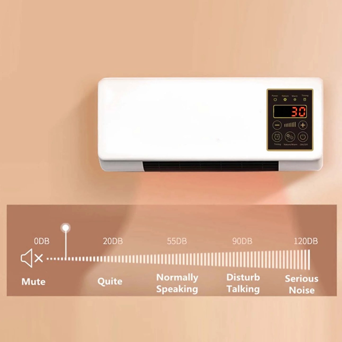 14000 BTU Ductless Portable Air Conditioners No Windows Needed, Wall Air Conditioner with Heaters, Split Ac Heating System, Fast Heating