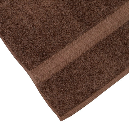 Solid Hand Towel, Brown Basket