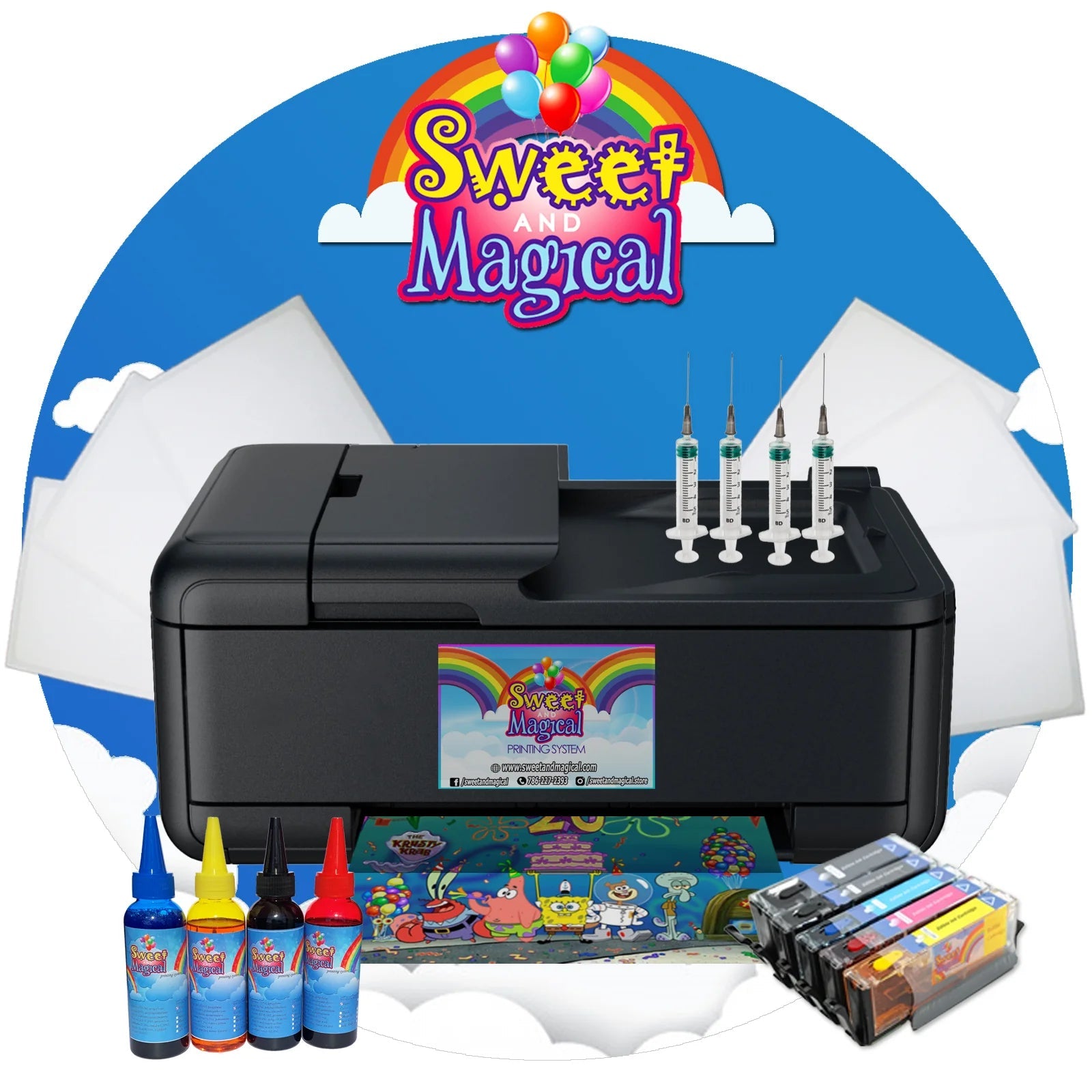 Ultimate Edible Photo Cake Bundle [Uses 280/281 Ink Cartridges]