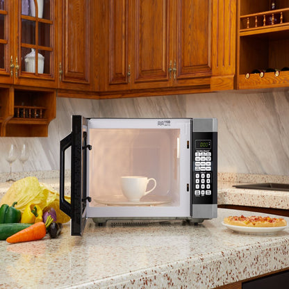 1.6 Cu. Ft. Digital Microwave Oven, Stainless Steel