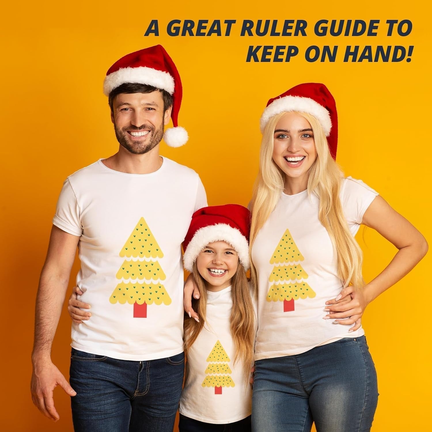 Tshirt Ruler Guide for Vinyl Alignment - Transparent PVC Tshirt Measurement Tool for Heat Press in HTV Vinyl, All-In-One T Shirt Ruler to Center Design and Craft Sewing