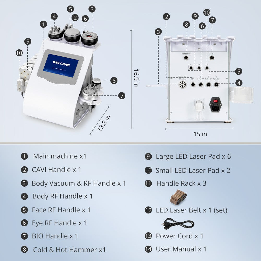 9 in 1 Beauty Machine for Body Massage Facial Skin Care Skin Lifting Lost Weig18