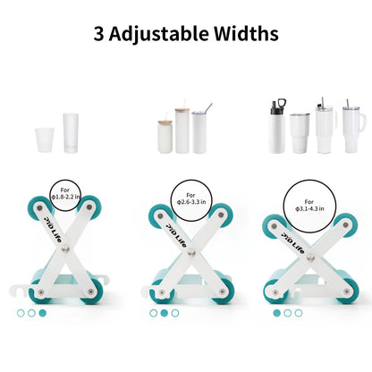 Cup Tumbler Cradle Holder with Clamp for Craft Mint Green