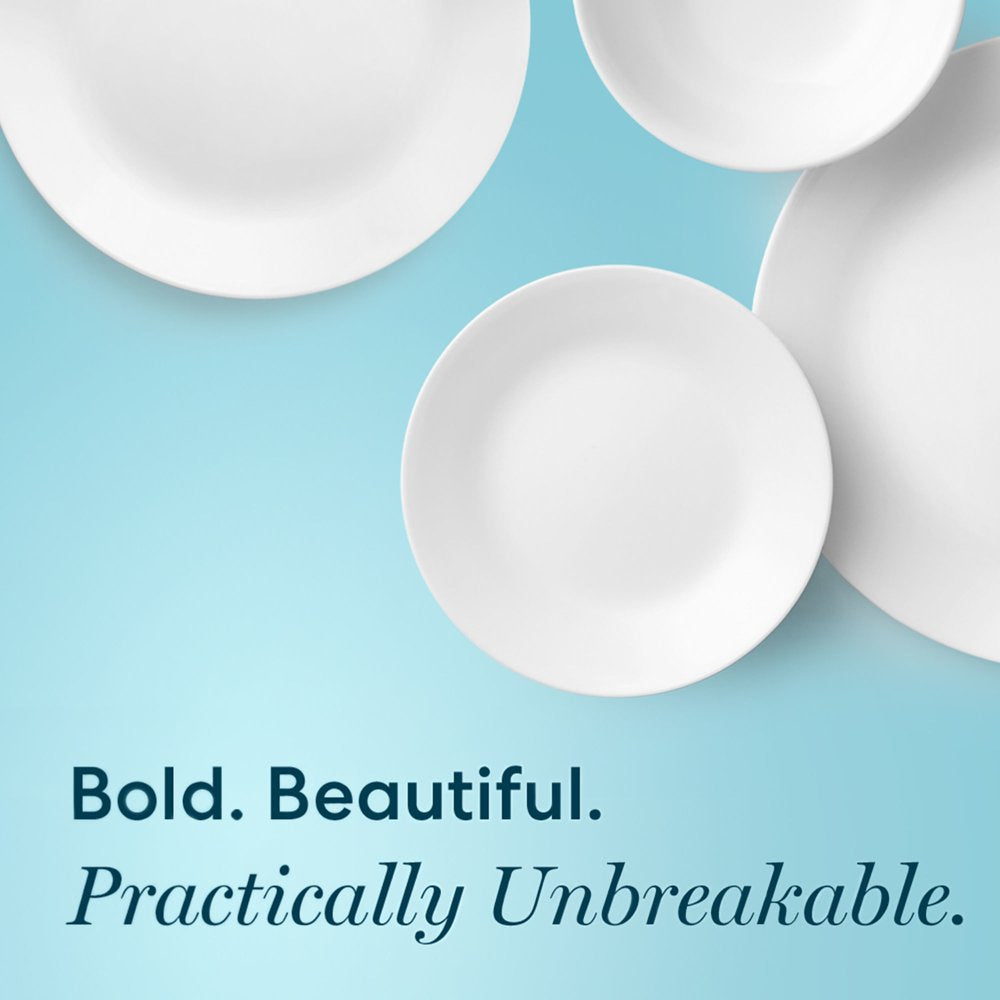 ®- Winter Frost White, round 12-Piece Dinnerware Set