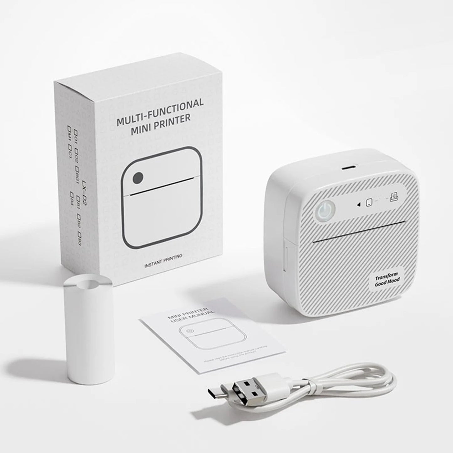 Label Printer, Bluetooth Shipping Label Printer, 4X6 Thermal Printer for Shipping Packages