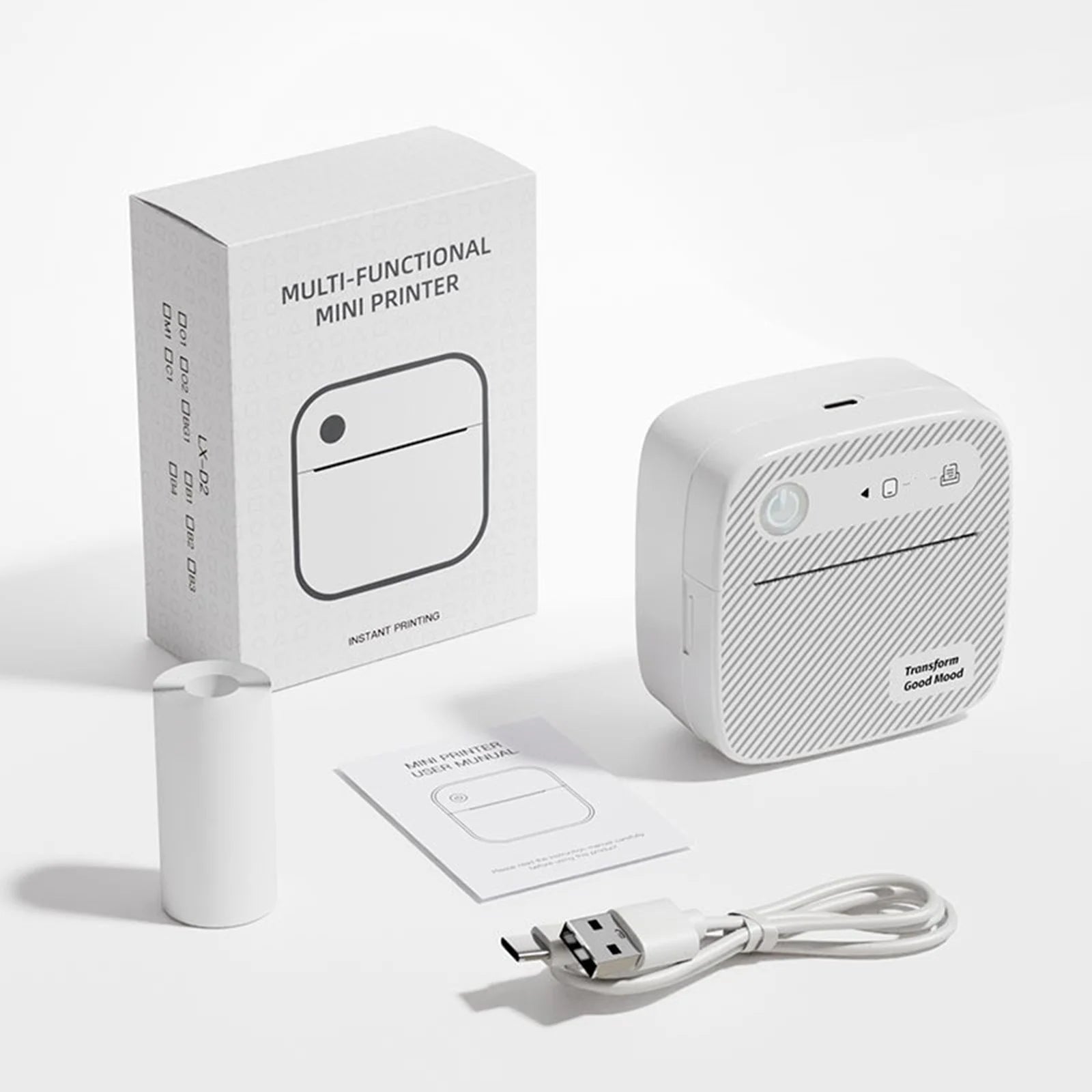 Label Printer, Bluetooth Shipping Label Printer, 4X6 Thermal Printer for Shipping Packages