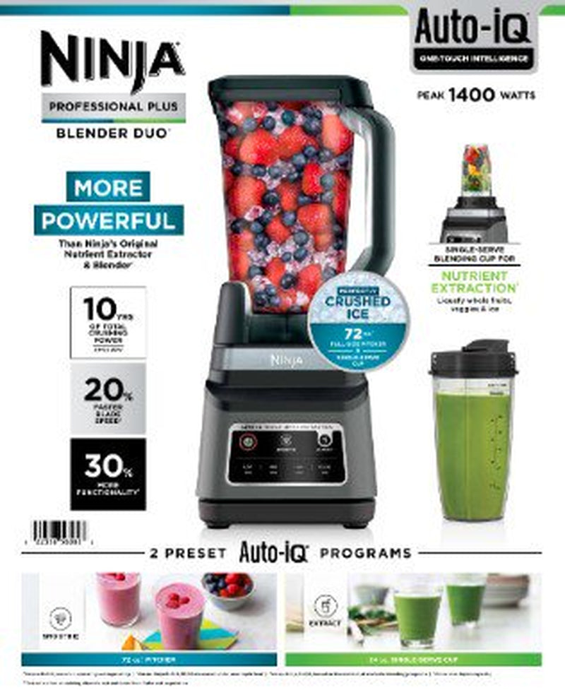 ® Professional plus Blender Duo® with Auto-Iq®, BN750