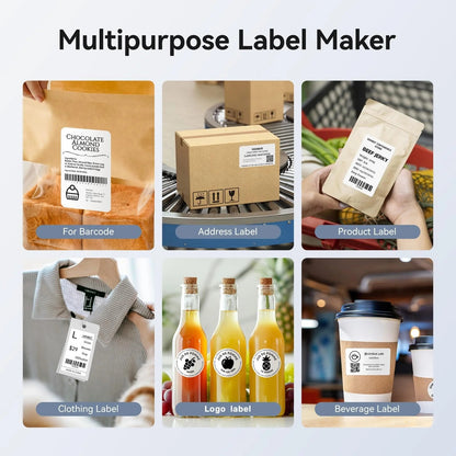 B31 Label Maker Machine, 3 Inches Barcode Label Printer Wireless Thermal Sticker Printer(Blue)