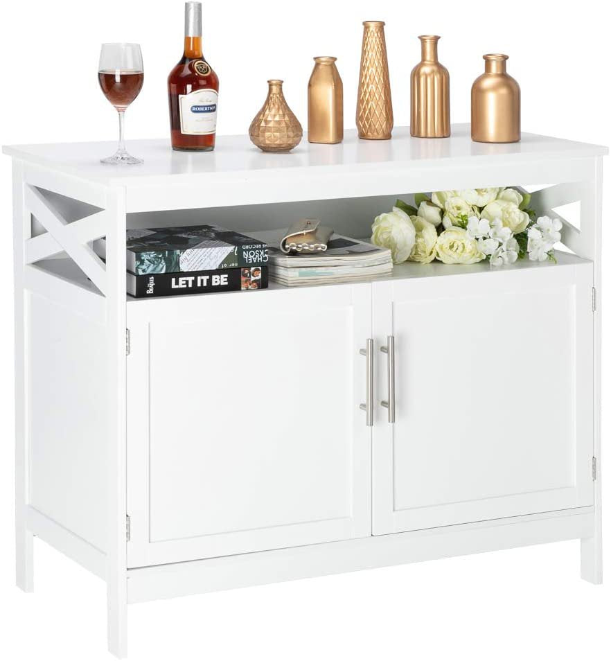 Kitchen Storage Cabinet Sideboard Free Standing Dining Furniture for Home