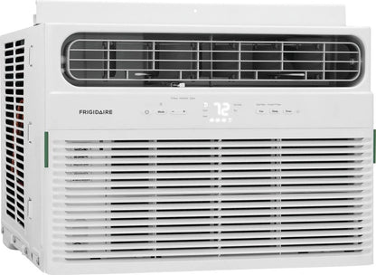 8,000 BTU Window Room Air Conditioner with Supplemental Heat up to 350 Sq Ft, White