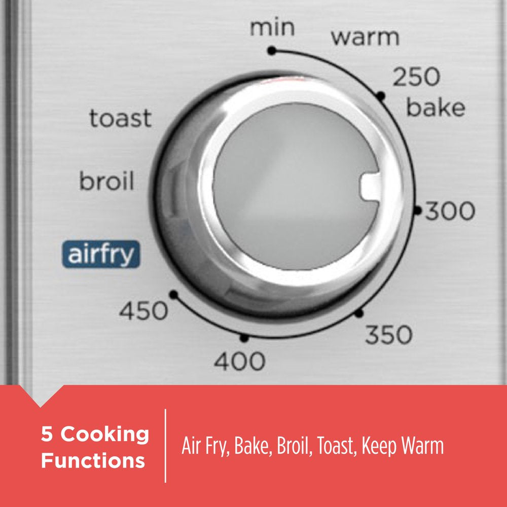 6-Slice Crisp 'N Bake Air Fry Toaster Oven, TO3217SS