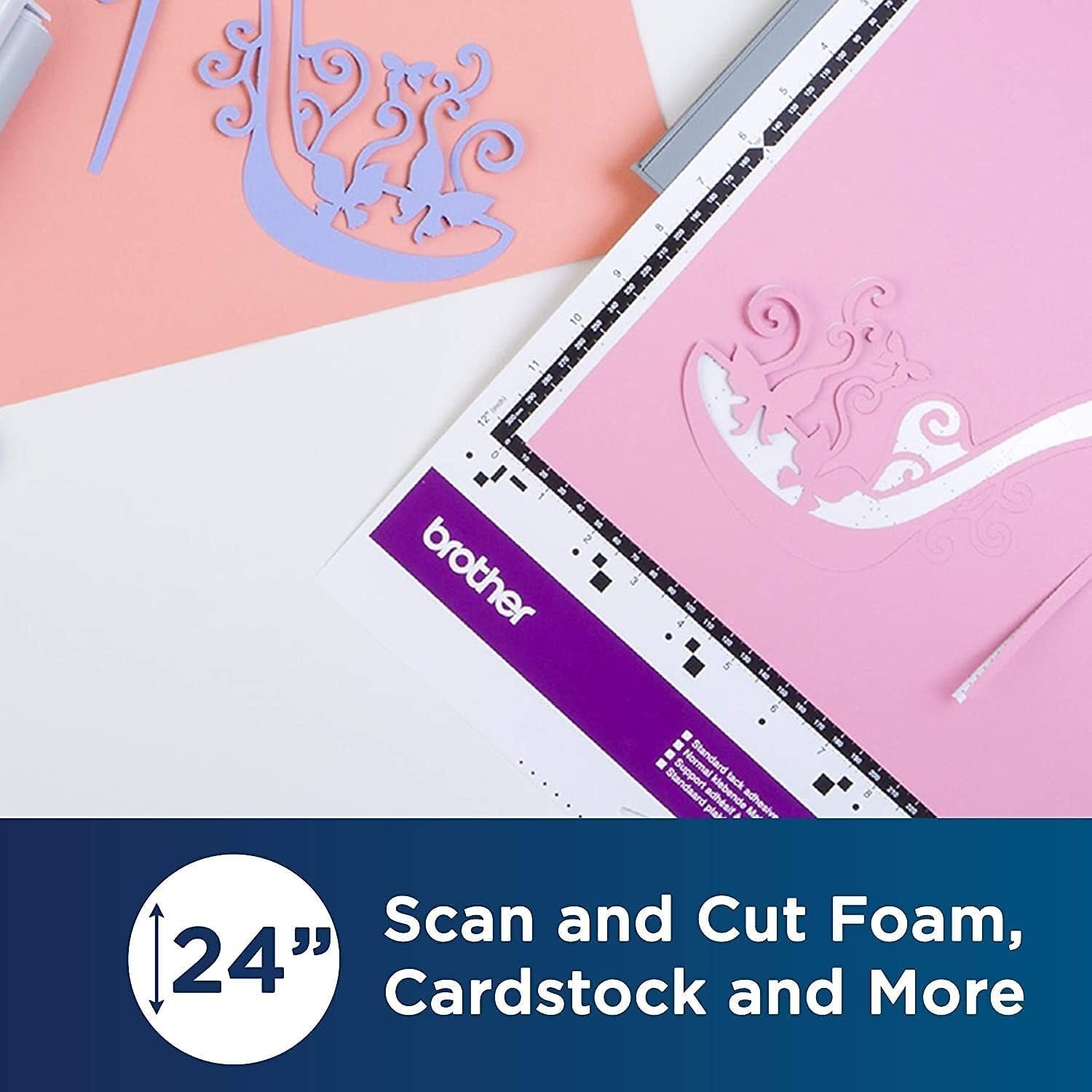 Scanncut DX Mat CADXMATSTD24, Large 12" X 24" Standard Tack Adhesive for Cardstock, Vinyl, Foam and More, Replacement Accessory