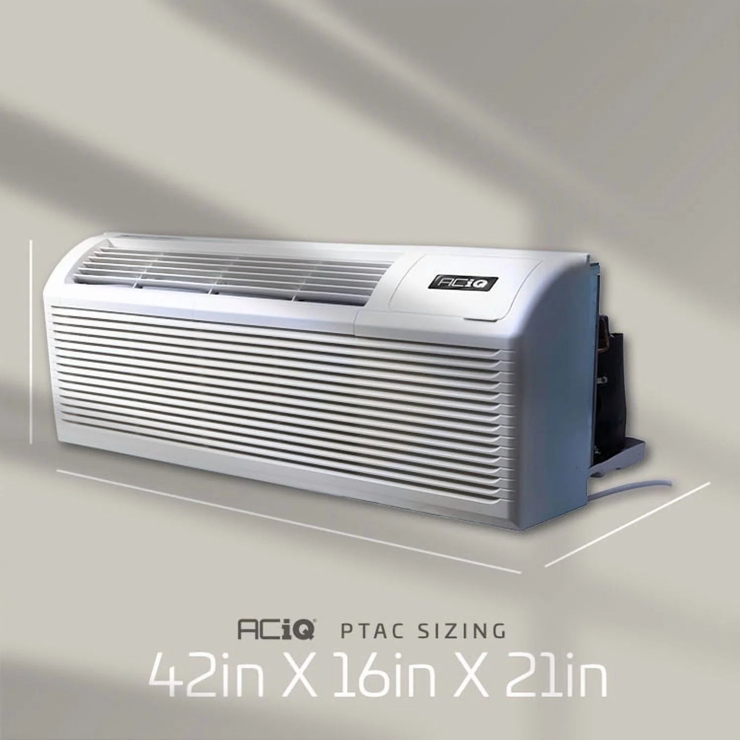 13.1 EER1 7,000 BTU PTAC Heat Pump Air Conditioner Unit W/ Smart Wi-Fi Thermostat | 2.5 Kw Backup Electric Heat | Hotel Style Heat and Air, Pre-Installed Air Filters