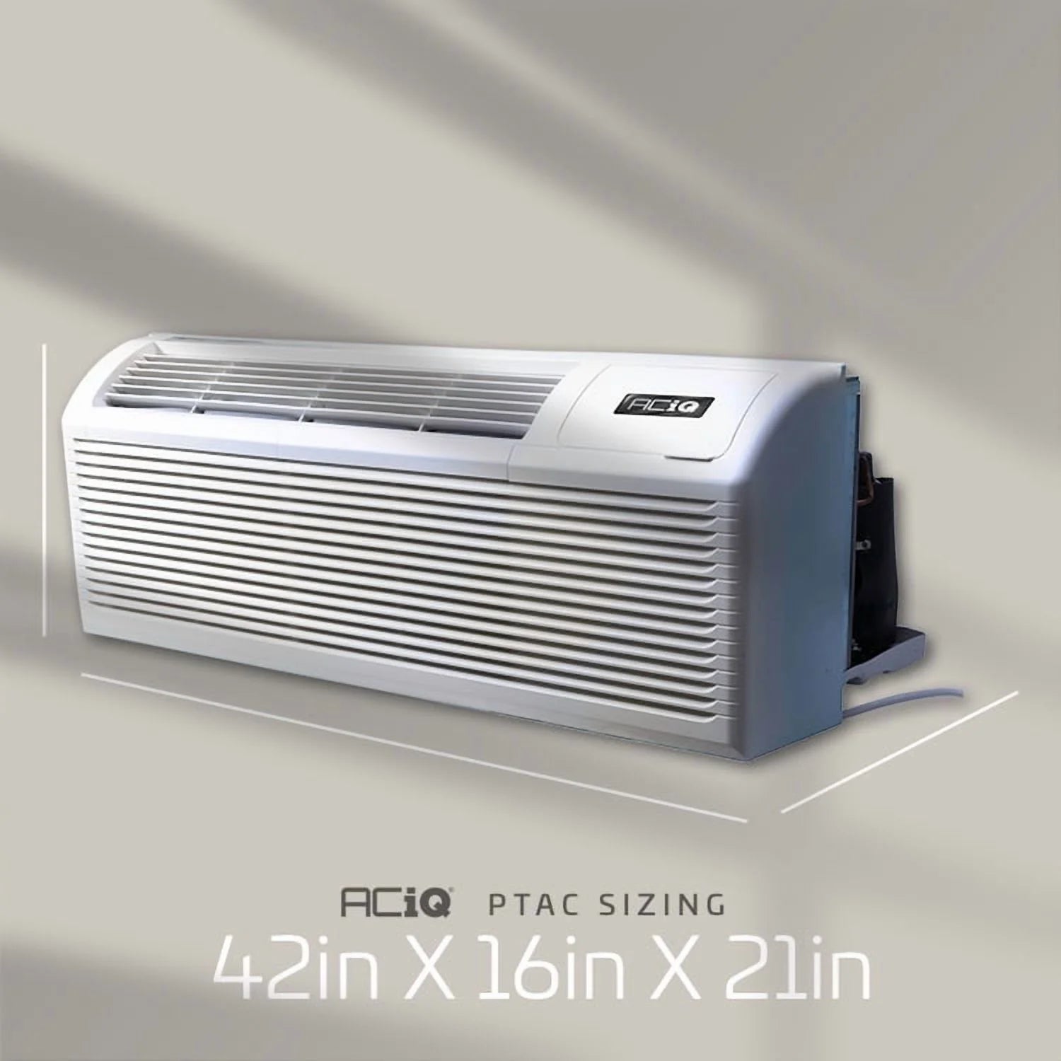 13.1 EER1 7,000 BTU PTAC Heat Pump Air Conditioner Unit W/ Smart Wi-Fi Thermostat | 2.5 Kw Backup Electric Heat | Hotel Style Heat and Air, Pre-Installed Air Filters