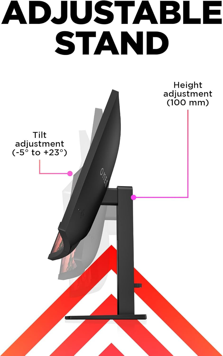 HP OMEN 32C QHD 165Hz Curved Gaming Monitor, QHD Display (2560 X 1440), VA Panel, 99% Srgb, 90% DCI-P3, 16:9, AMD Freesync Premium Technology, 32C (2023)