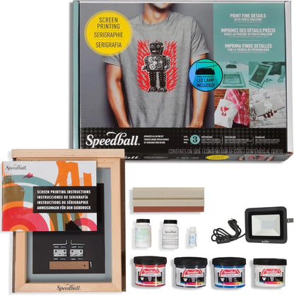 Advanced All-In-One Screen Printing Kit, Includes LED UV Exposure Lamp