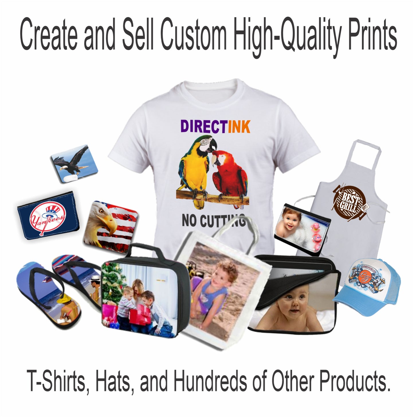 Epson Printer with DTF Ink Heat Transfer Print Color T-Shirt Maker Start Kit