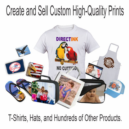 Epson Printer with DTF Ink Heat Transfer Print Color T-Shirt Maker Start Kit