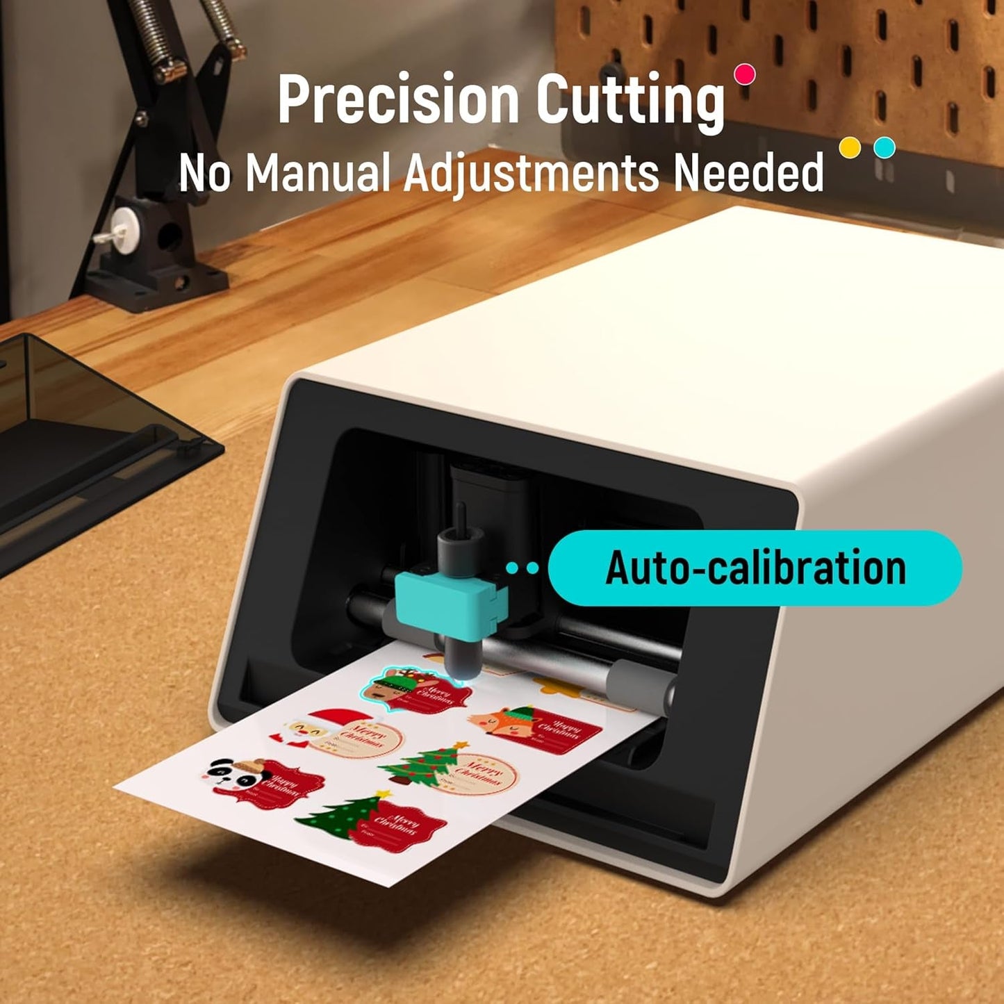 Liene Pixcut S1 Creator Mega Pack - All-In-One Sticker Maker Machine for DIY Crafts, Custom Labels & Gifts, Thermal Dye-Sublimation, 300 DPI Prints, Precise AI Auto-Cutting