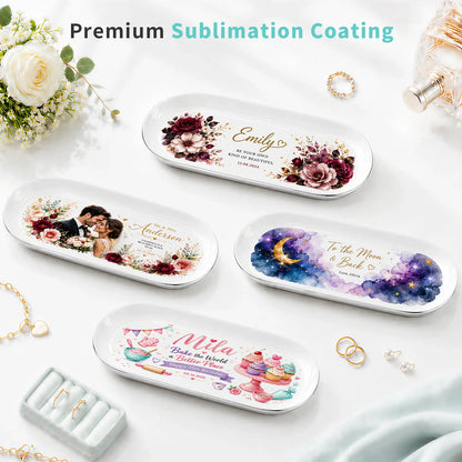 Sublimation Blanks Jewelry Tray Stainless Steel 9" X 3.7" 6 Pack(Pre-Order)