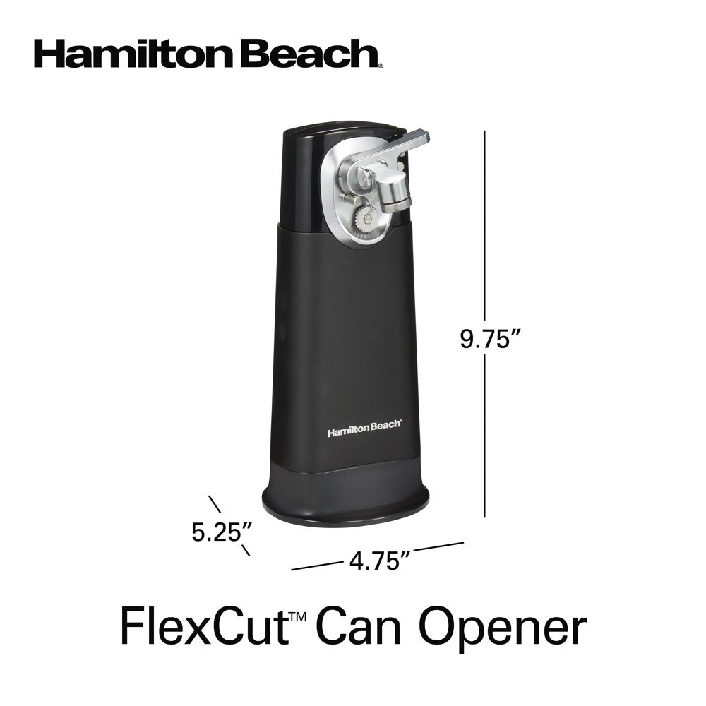 Flexcut Electric Can Opener, Cordless, Black with Chrome Accents, Model 76611