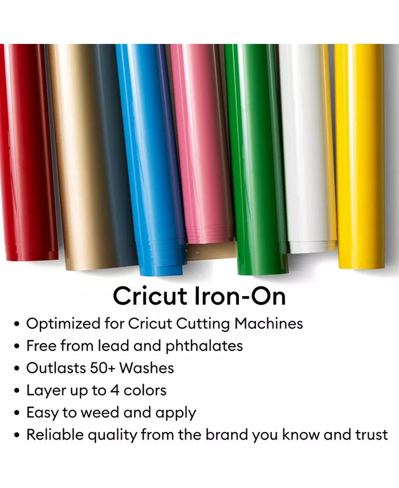 Premium Iron-On Rainbow Rolls Bundle - Bulk Multi-Colored Rainbow HTV