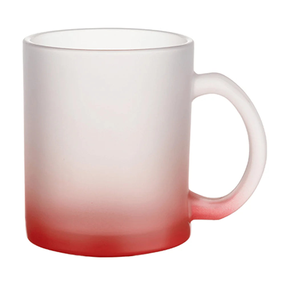 HPN Sublicraft 11 Oz. Color Gradient Sublimation Glass Mug - 36 per Case