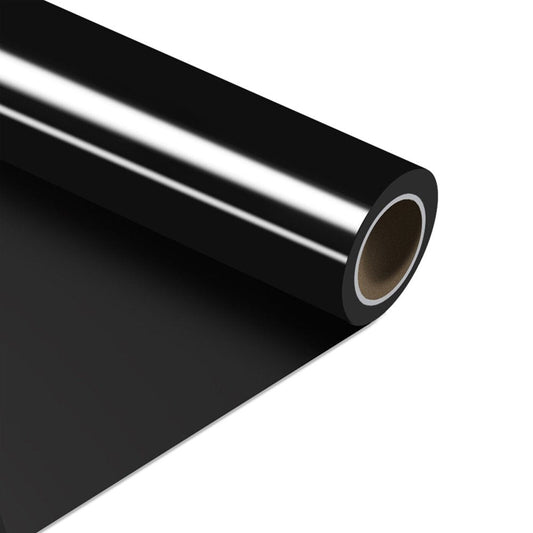 12" X 30FT Heat Transfer Vinyl Black HTV Rolls for T-Shirts, Iron on for Cricut