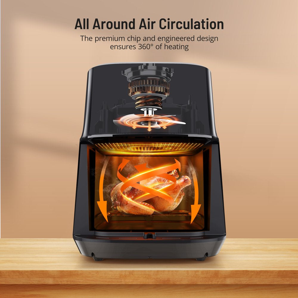Air Fryer, 8-In-1 Airfryer Oven with Viewing Window Smart Touch 5.3 Quart
