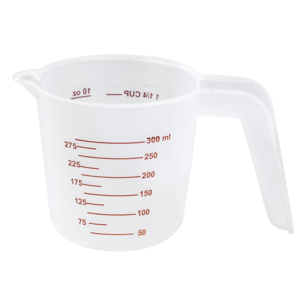 3-Piece Plastic Measuring Cups Set with Spouts, Clear