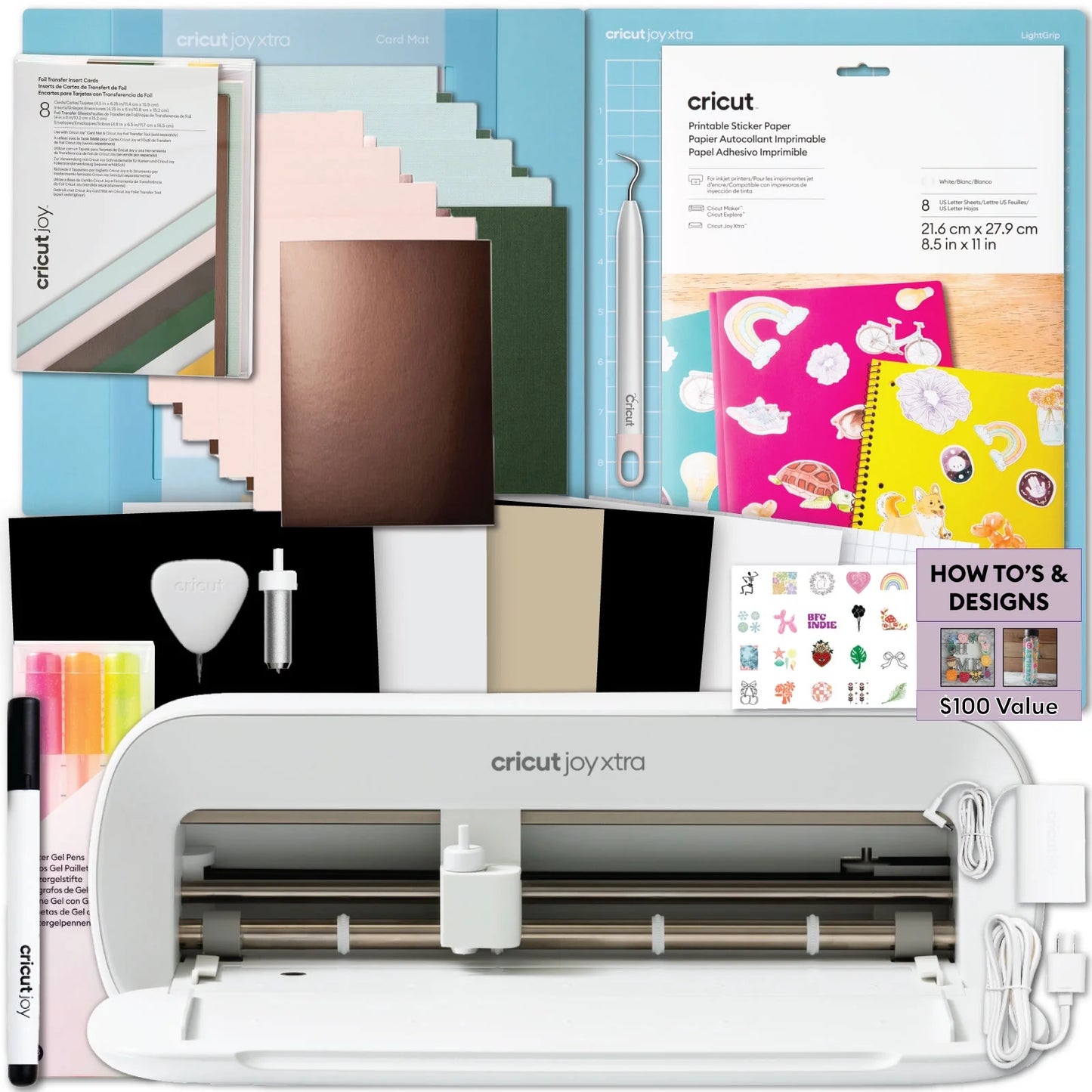 Cricut Joy Xtra Ultimate Card and Sticker Making Bundle Die-Cut Machine