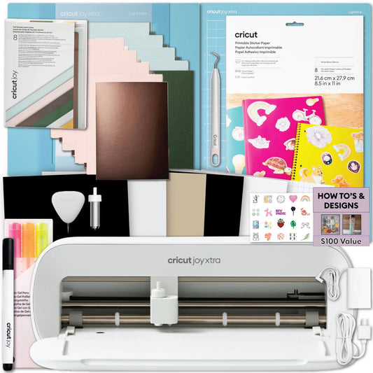 Cricut Joy Xtra Ultimate Card and Sticker Making Bundle Die-Cut Machine