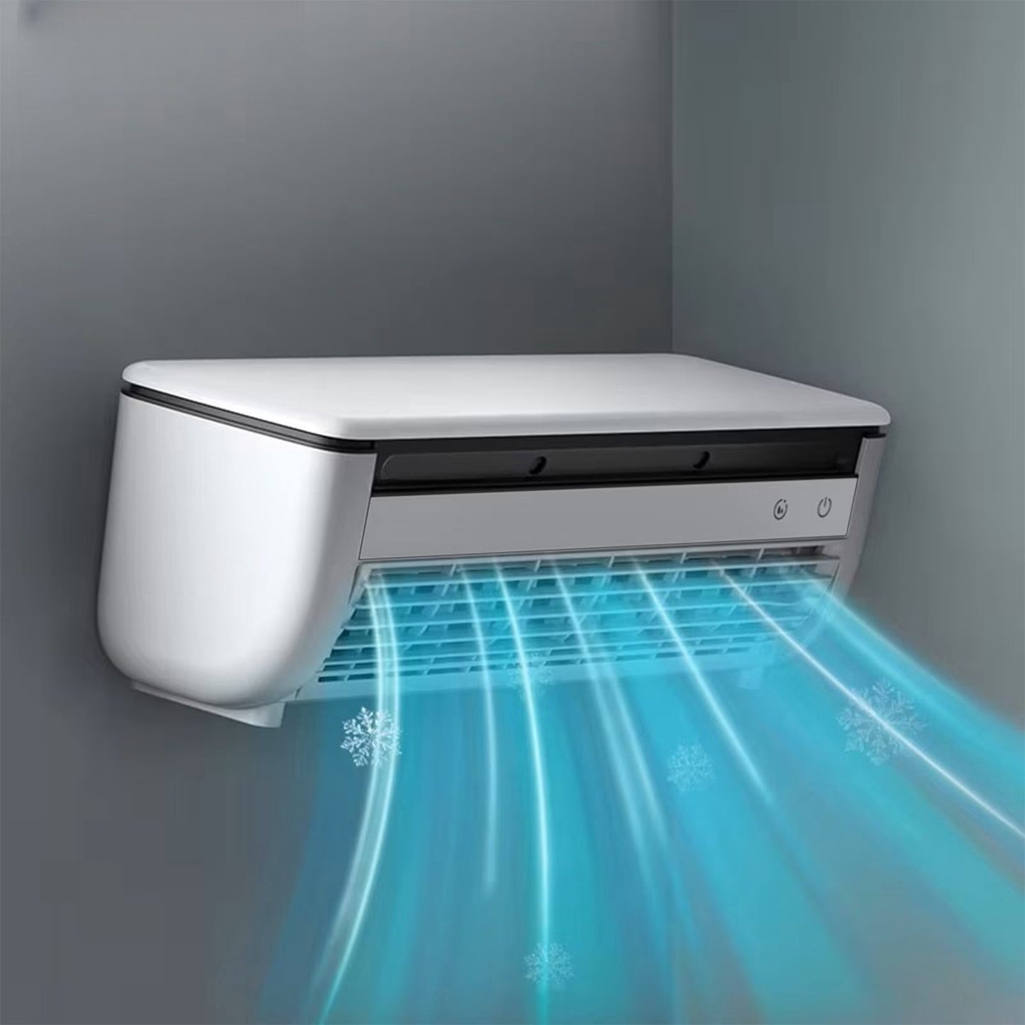 ITUCNT 10,000 Btu through the Wall Air Conditioner, 115V, Cools up to 440 Sq. Ft. for Bedroom, Living Room, Apartment, with Remote, Wall AC Unit, White