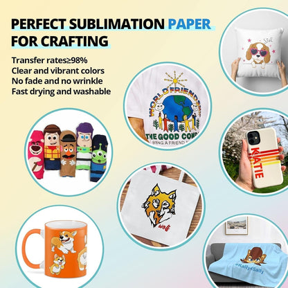 Automatic Heat Press Accessories - 52 Pcs Heat Press Supplies for Intelligent Press Machine, All-In-One Starter Kit, Include Heat Transfer Material & Tools