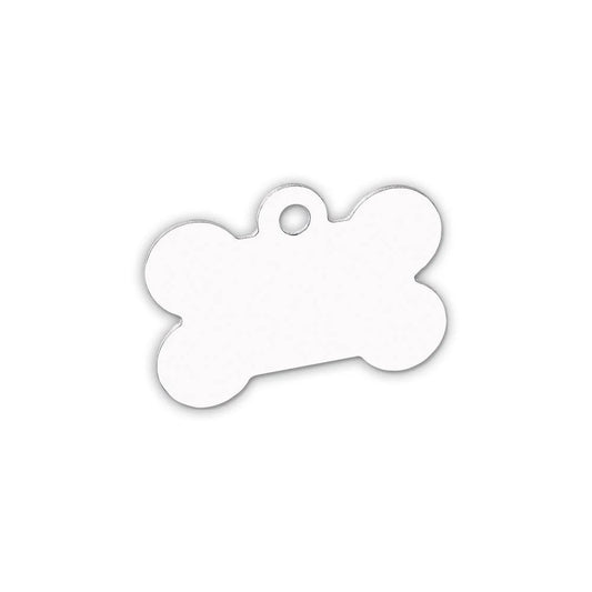 1.5" X 1" Dog Bone Sublimation Aluminum Pet Tag