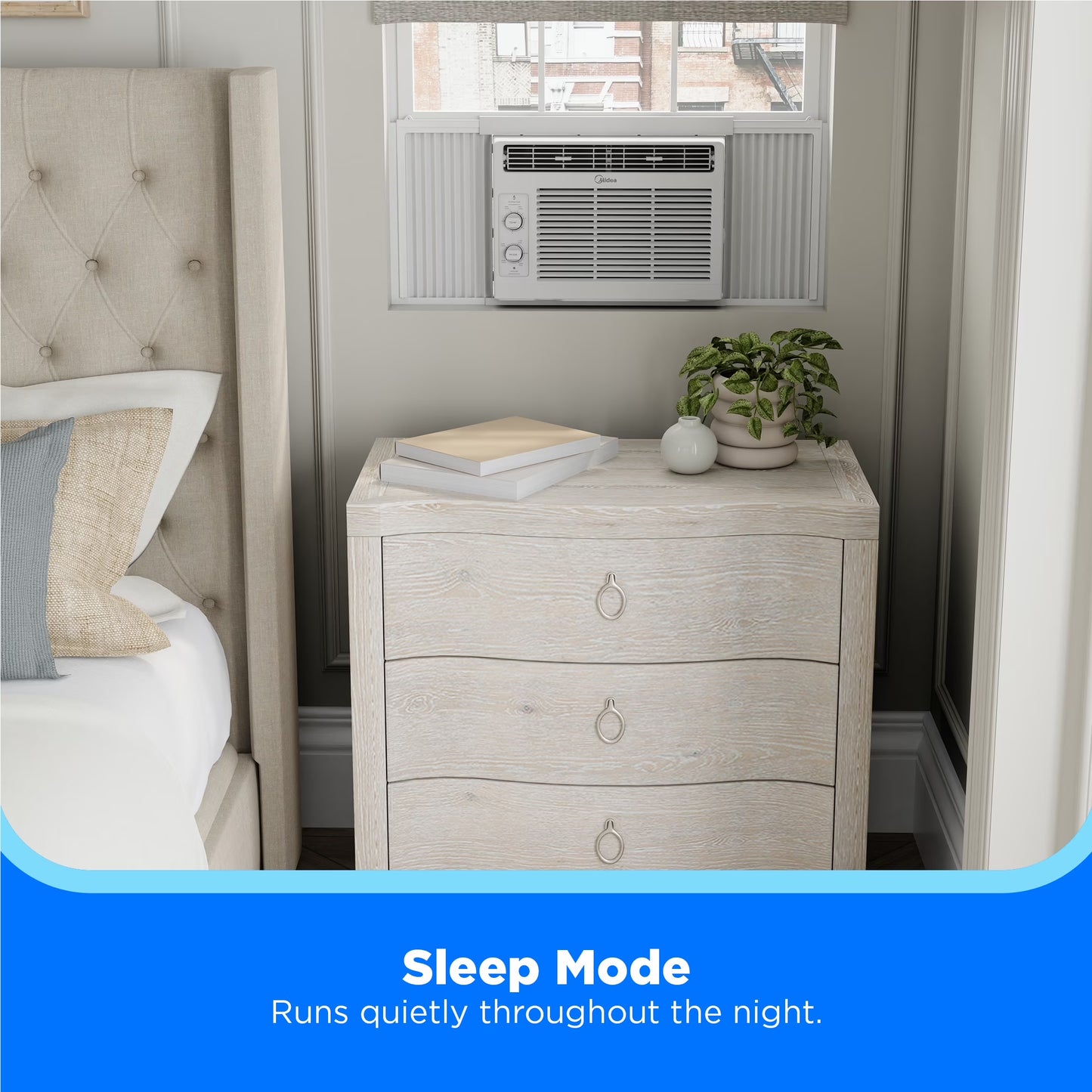 5,000 BTU 150 Sq Ft Mechanical Window Air Conditioner, White, MAW05M1WWT-N, New