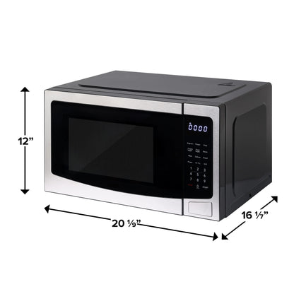 3-In 1 Countertop Microwave Oven / Air Fryer / Convection, 1.1 Cu. Ft., Stainless Steel