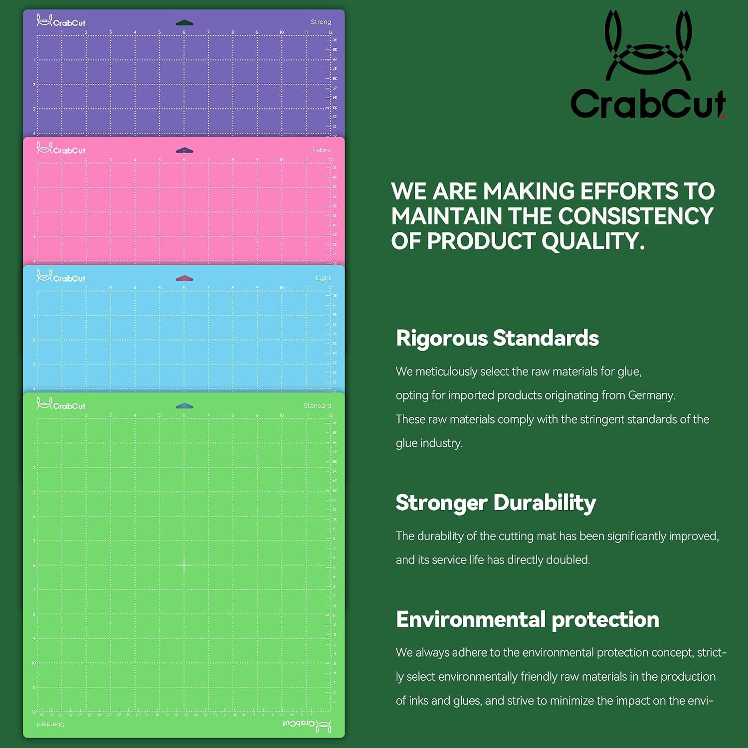 Cutting Mats for Cricut Maker 4/Explore 4/Maker 3/Explore 3/Explore Air 2 12X24 Inch 3Pack Variety Durable Long Lasting Standard Stickness Replacement Cut Mat for Cricut/Siser Juliet Romeo