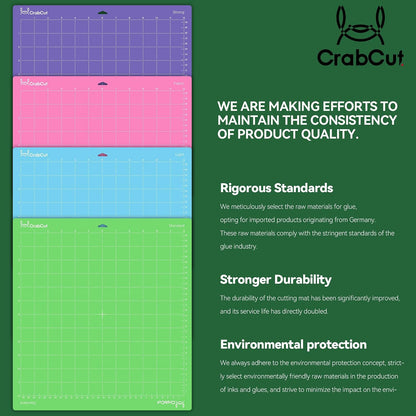 Cutting Mats for Cricut Maker 4/Explore 4/Maker 3/Explore 3/Explore Air 2 12X24 Inch 3Pack Variety Durable Long Lasting Standard Stickness Replacement Cut Mat for Cricut/Siser Juliet Romeo