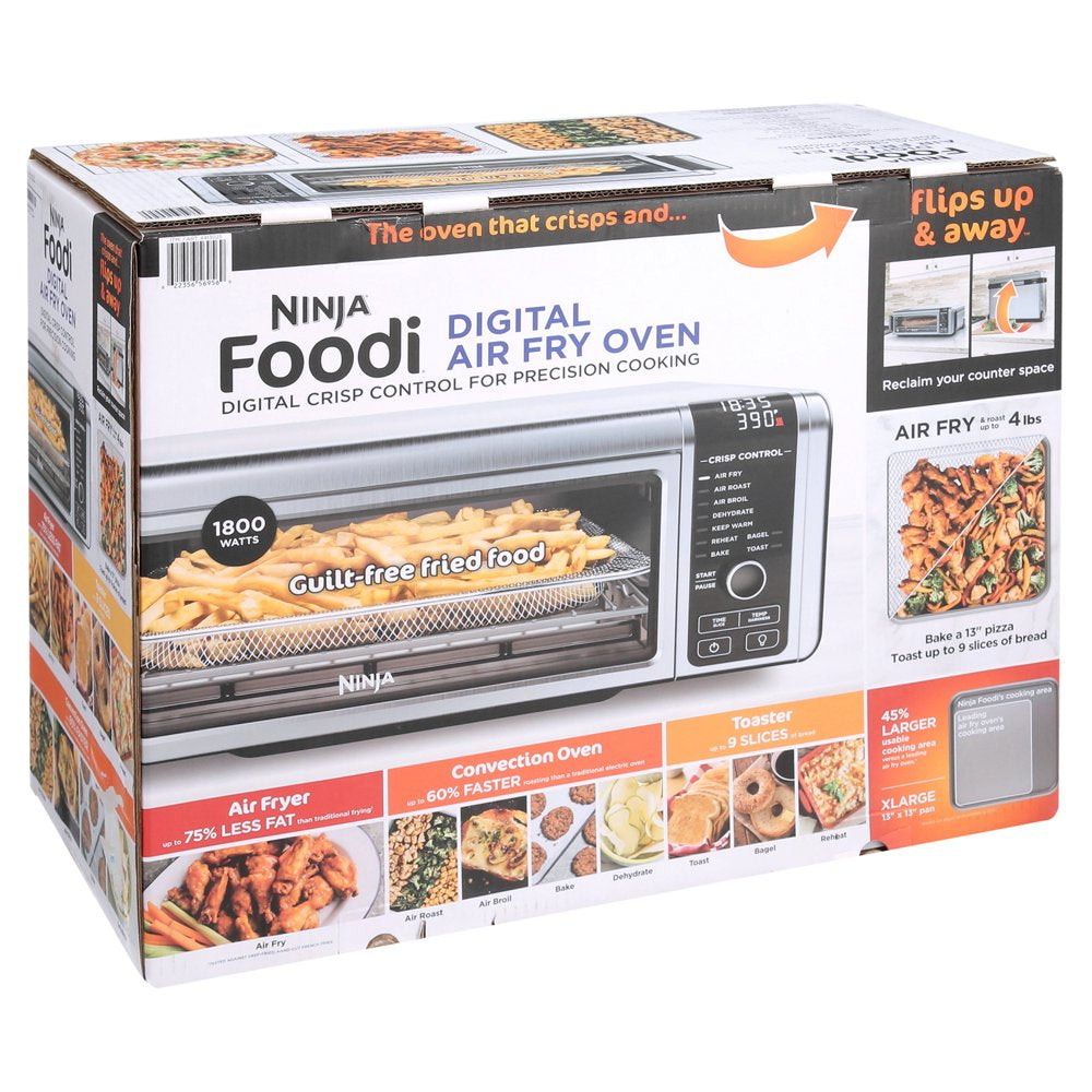 FT102A Foodi 9-In-1 Digital Air Fry Oven with Convection Oven, Toaster, Air Fryer