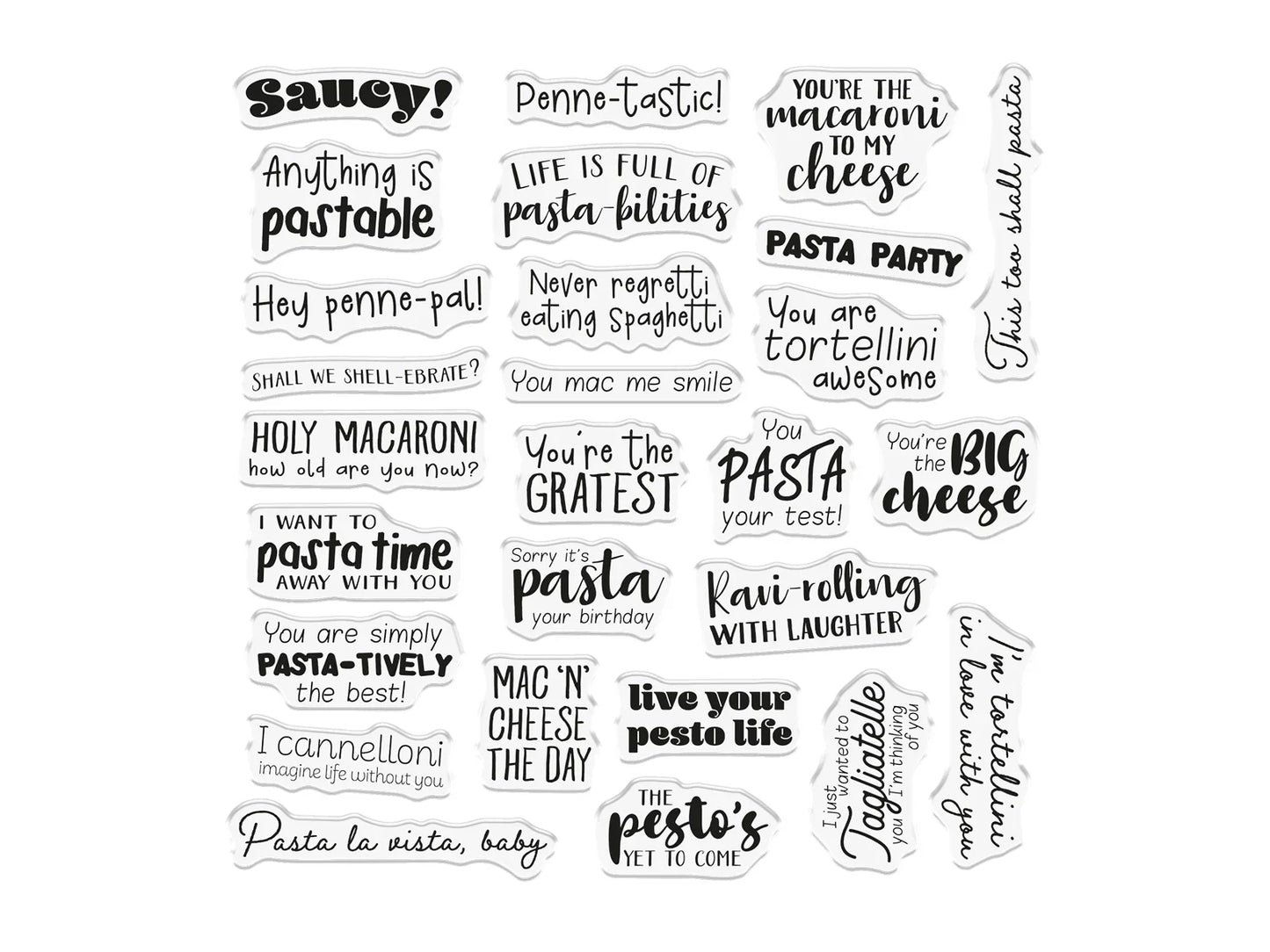 Crafter’S Companion Pasta La Vista Photopolymer Stamp - Anything Is Pastable