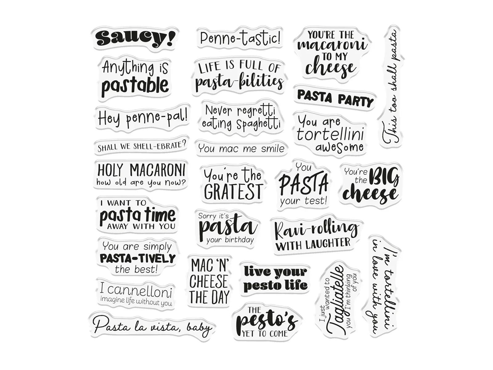 Crafter’S Companion Pasta La Vista Photopolymer Stamp - Anything Is Pastable
