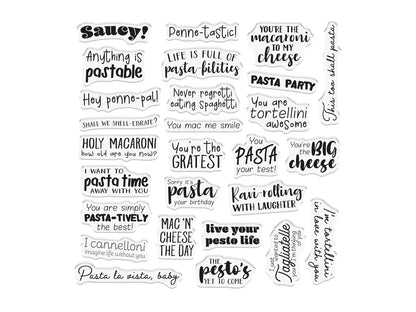 Crafter’S Companion Pasta La Vista Photopolymer Stamp - Anything Is Pastable